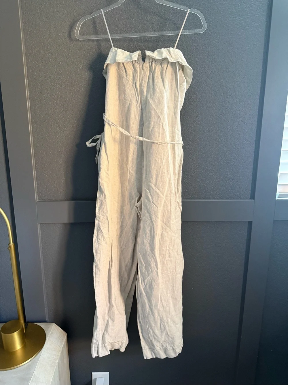 REFORMATION • Taylor linen jumpsuit - Strapless Wide-Leg Jumpsuit - size 6